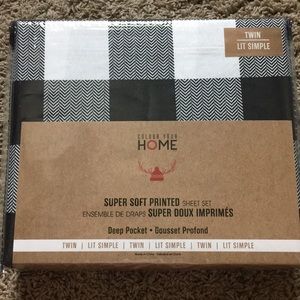 Twin Buffalo Plaid Sheet Set